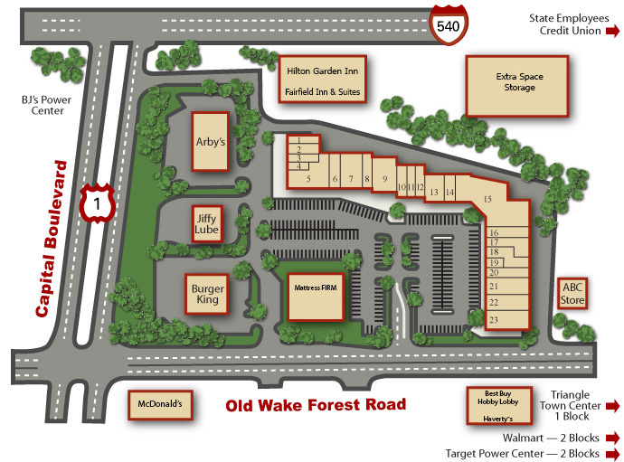 Plantation Square Store Location Map